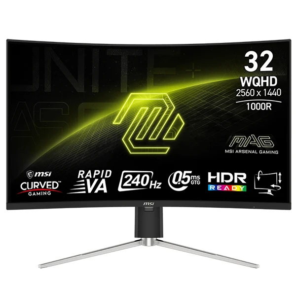 MSI MAG 325CQRXF E2 31.5" 240Hz 0.5ms 2K