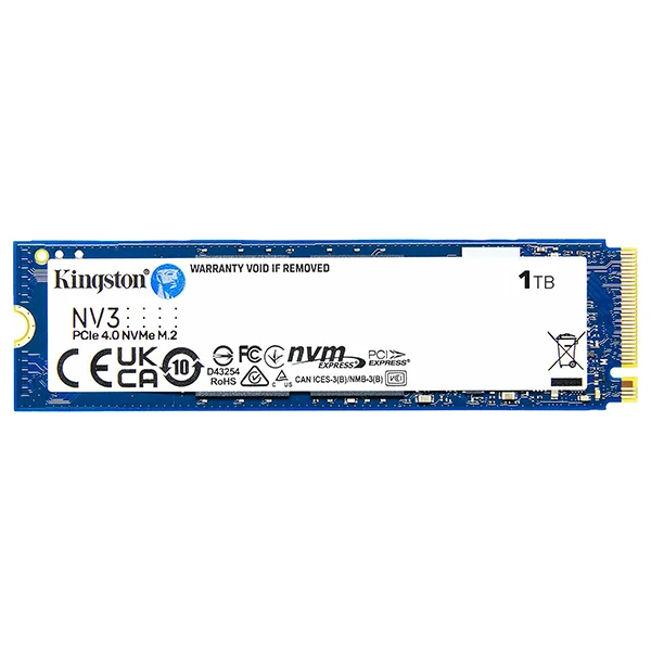 Kingston SSD NV3 1TB M.2 NVMe (Sans emballage)