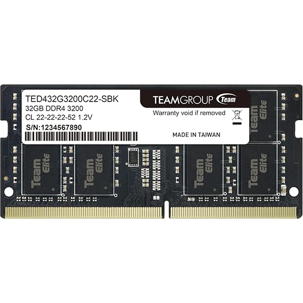 TEAMGROUP ELITE SO-DIMM 32GB (1X32GB) DDR4 3200Mhz CL22