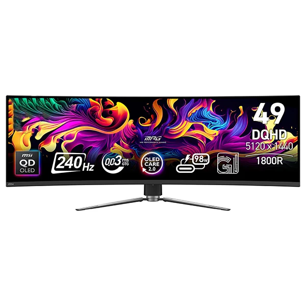 MSI MPG 491CQPX QD-OLED 240Hz 0.03ms 5K 49"