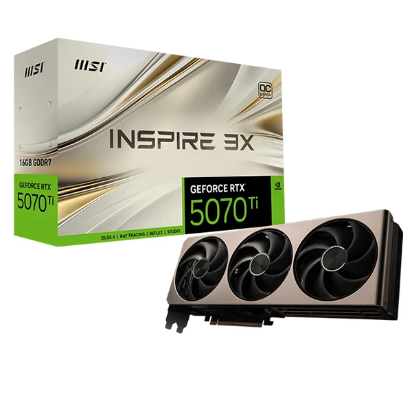 MSI GeForce RTX 5070 Ti 16G INSPIRE 3X OC