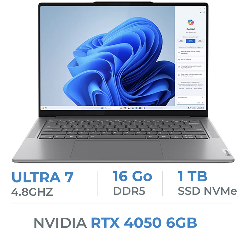 Lenovo Yoga Pro 7 14IMH9 Ultra 7-155H/16GB/1TB SSD/RTX4050 6GB/14" 3K 120 Hz