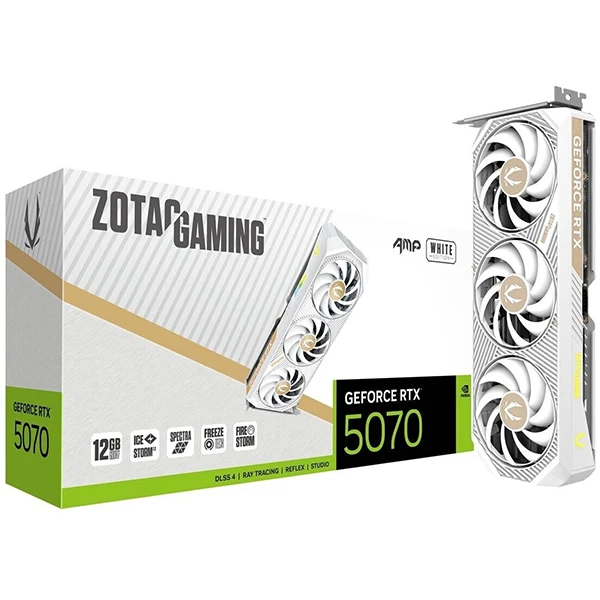 ZOTAC GAMING GeForce RTX 5070 AMP Edition Blanc