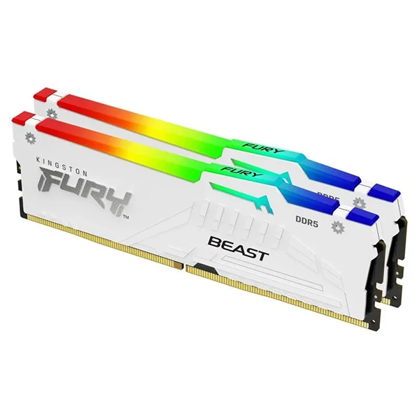 Kingston FURY Beast RGB 64 Go (2 x 32 Go) DDR5 6000 MHz CL30 Blanc