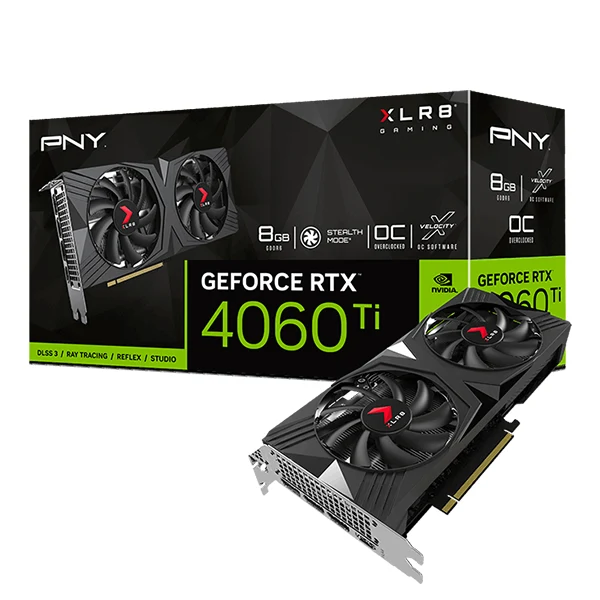 PNY GeForce RTX 4060Ti 8GB XLR8 GAMING VERTO Dual Fan OC