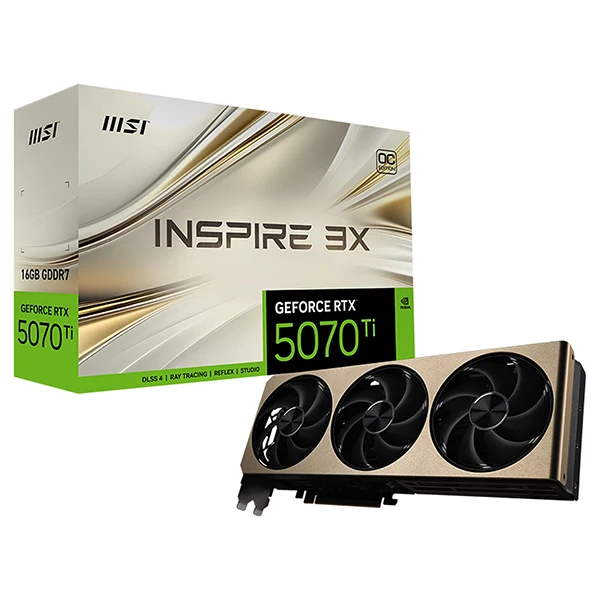 MSI GeForce RTX 5070Ti 16G INSPIRE 3X OC PLUS
