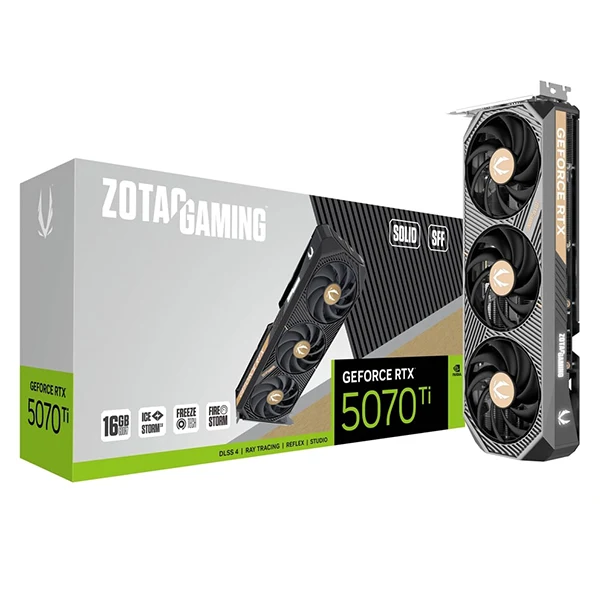 ZOTAC GAMING GeForce RTX 5070 Ti SOLID SFF 16GB GDDR7