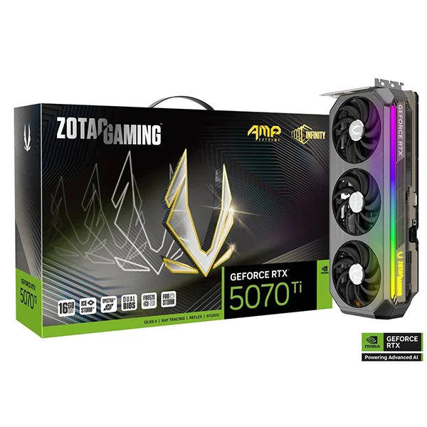 ZOTAC GAMING GeForce RTX 5070 TI AMP EXTREME INFINITY 16GB GDDR7