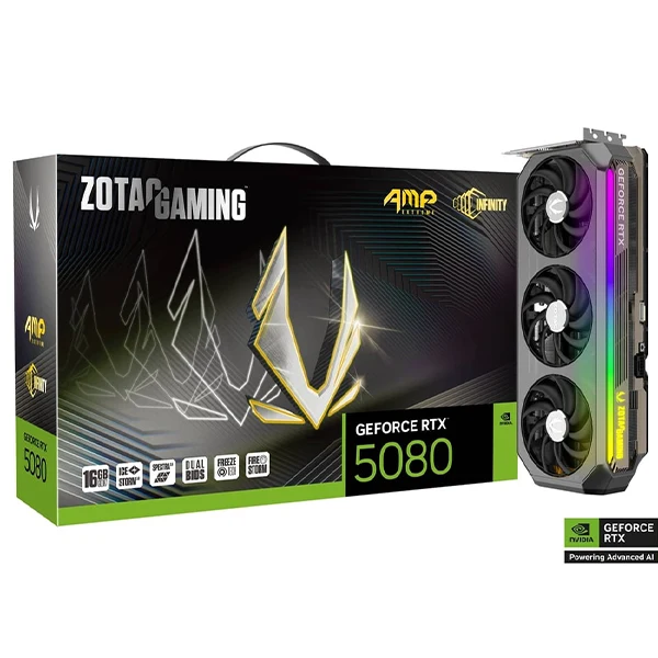 ZOTAC GAMING GeForce RTX 5080 AMP EXTREME INFINITY 16GB GDDR7