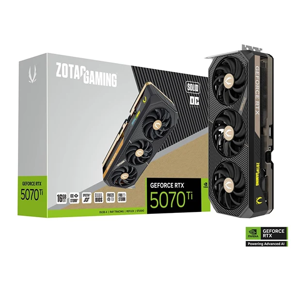 ZOTAC GAMING GeForce RTX 5070 TI SOLID OC 16GB GDDR7