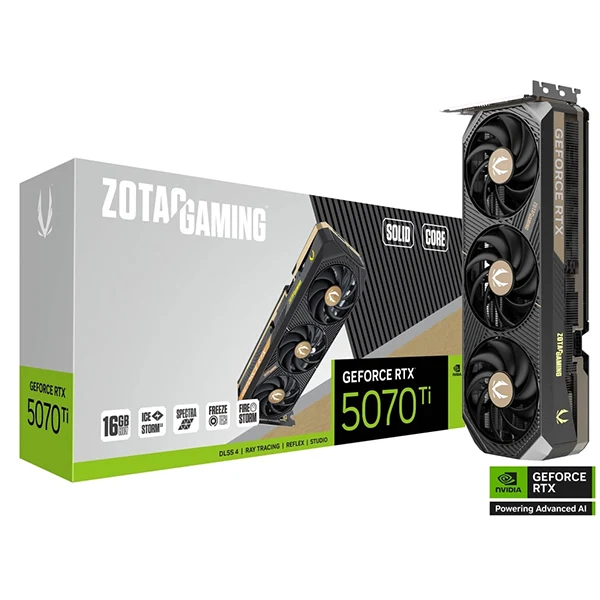 ZOTAC GAMING GeForce RTX 5070 TI SOLID CORE 16GB GDDR7