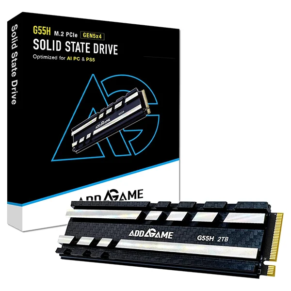 Addlink G55H 2TB SSD M.2 2280 PCIe GEN5X4 NVMe Avec Heatsink