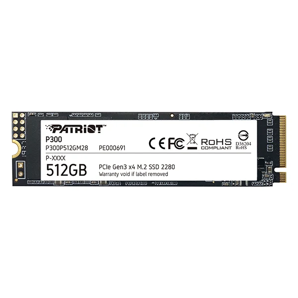 PATRIOT P300 M.2 PCIE NVME SSD 512GB