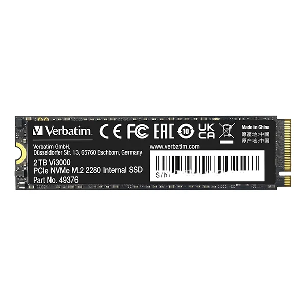 VERBATIM Vi3000 M.2 PCle GEN3X4 2TB