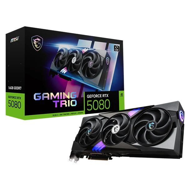 MSI GeForce RTX 5080 GAMING TRIO 16GB GDDR7