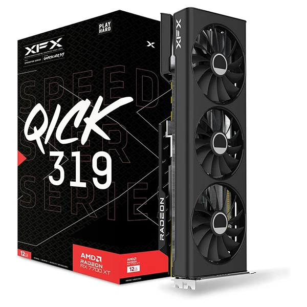 XFX Radeon RX 7700 XT Speedster QICK 319 Black Edition 12GB GDDR6