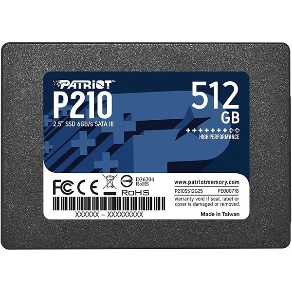 Patriot P210 512GB SSD SATA III 2.5"