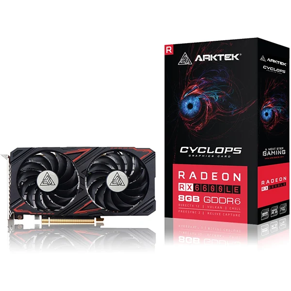 ARKTEK AMD RX 6600LE GDDR6 8GB 128Bit Dual Fan