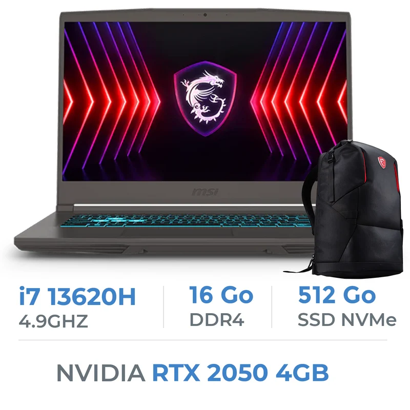 MSI THIN B12UCX-2657MA i7 13620H/16GB DDR4/512GB SSD/RTX 2050 4GB/15.6″ 144Hz