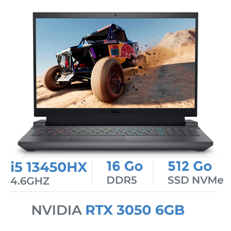 Dell G15 5530 i5-13450HX/16GB/512GB SSD/RTX3050 6GB/15.6" 120Hz