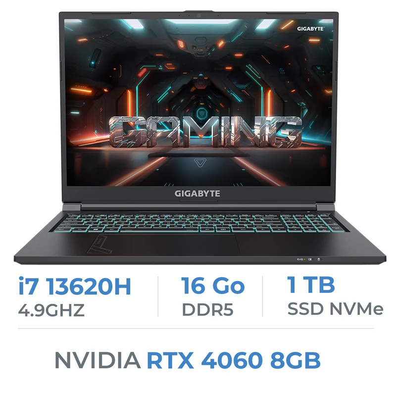 Gigabyte G6 KF-H3EE854KD i7 13620H/16GB DDR5/1TB SSD/RTX4060 8GB/16" 165Hz