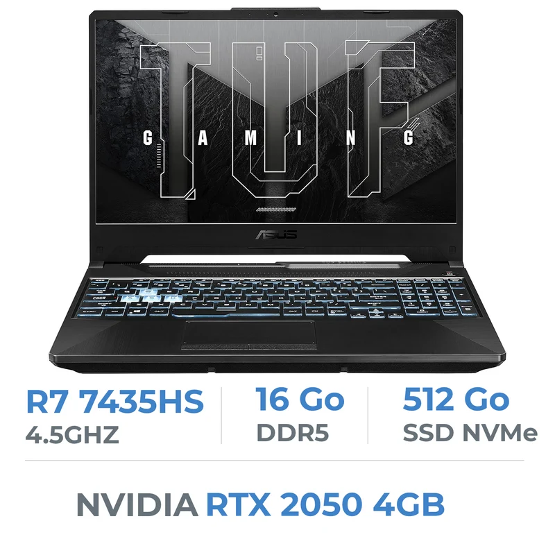 ASUS TUF GAMING A15 FA506NFR-HN008 AMD R7-7435HS/16GB DDR5/512GB SSD/RTX2050 4GB/15.6'' 144Hz