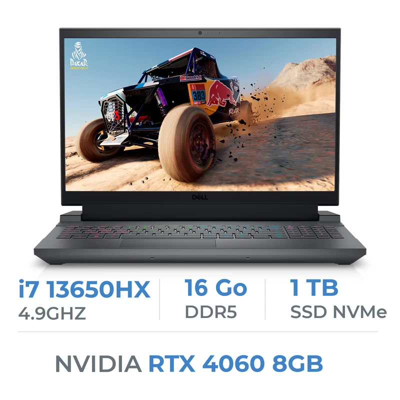 Dell G15 5530 i7-13650HX/16GB/1To SSD/RTX4060 8GB/15.6" 120Hz