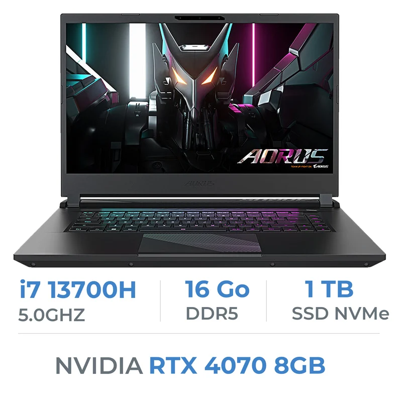 Gigabyte Aorus 15 BSF-73ES754SH i7-13700H/16GB DDR5/1TB SSD/RTX4070 8GB/15.6" 2K 165Hz W11H