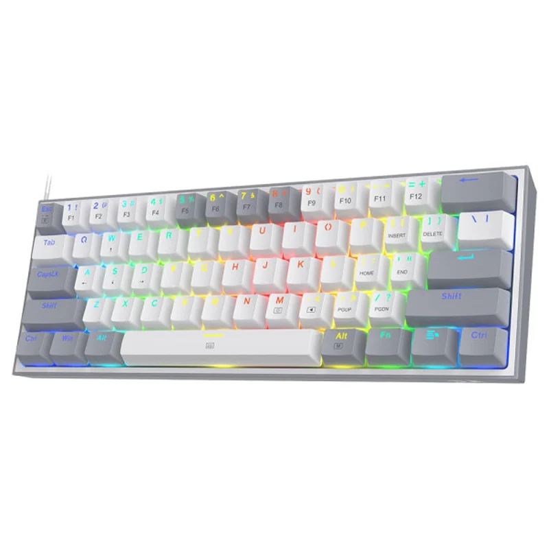 Redragon K616 Fizz PRO 60% Wireless RGB Red Switches (White/Gray)