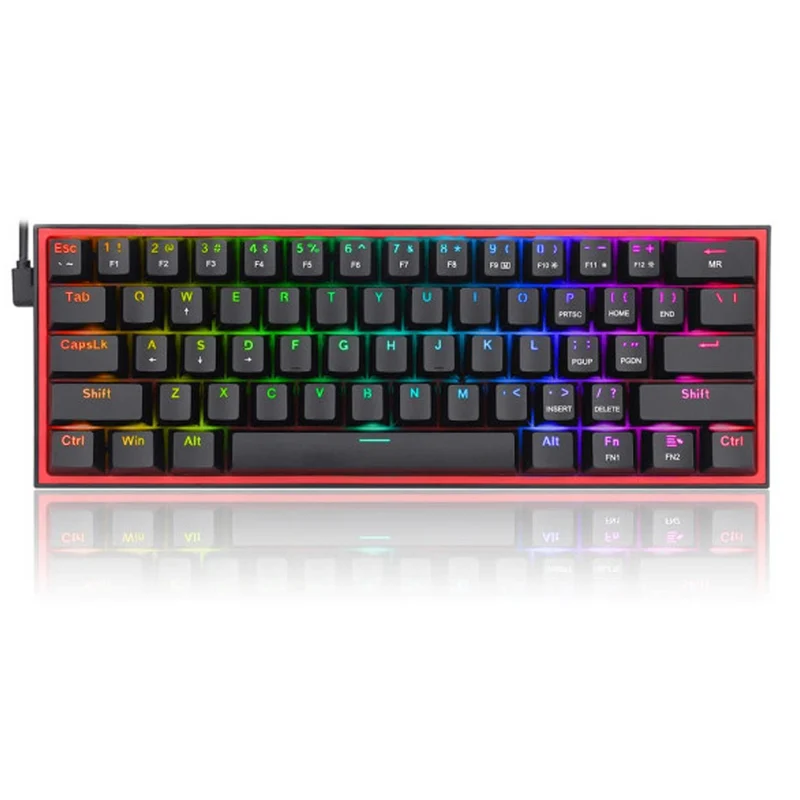 Redragon K617 Fizz 60% RGB Red Switches (Black)