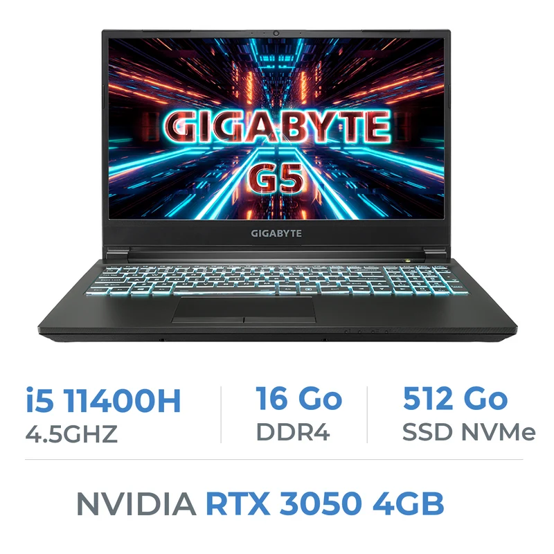 Gigabyte G5 GD i5 11400H/16GB/512GB SSD/RTX3050 4GB/15.6'' 144Hz