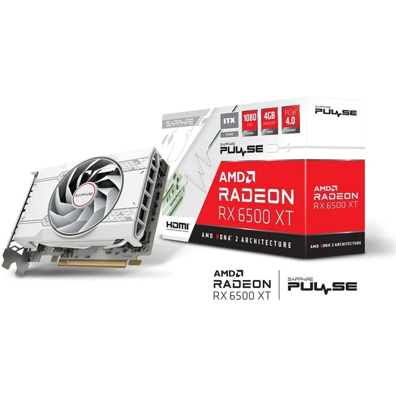 Sapphire Pulse Radeon RX 6500 XT ITX PURE Gaming OC 4GB GDDR6