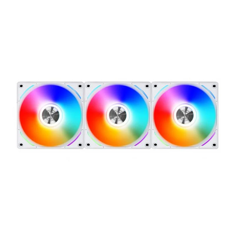 Lian Li Uni Fan AL120 RGB Triple Pack (White) + Controller