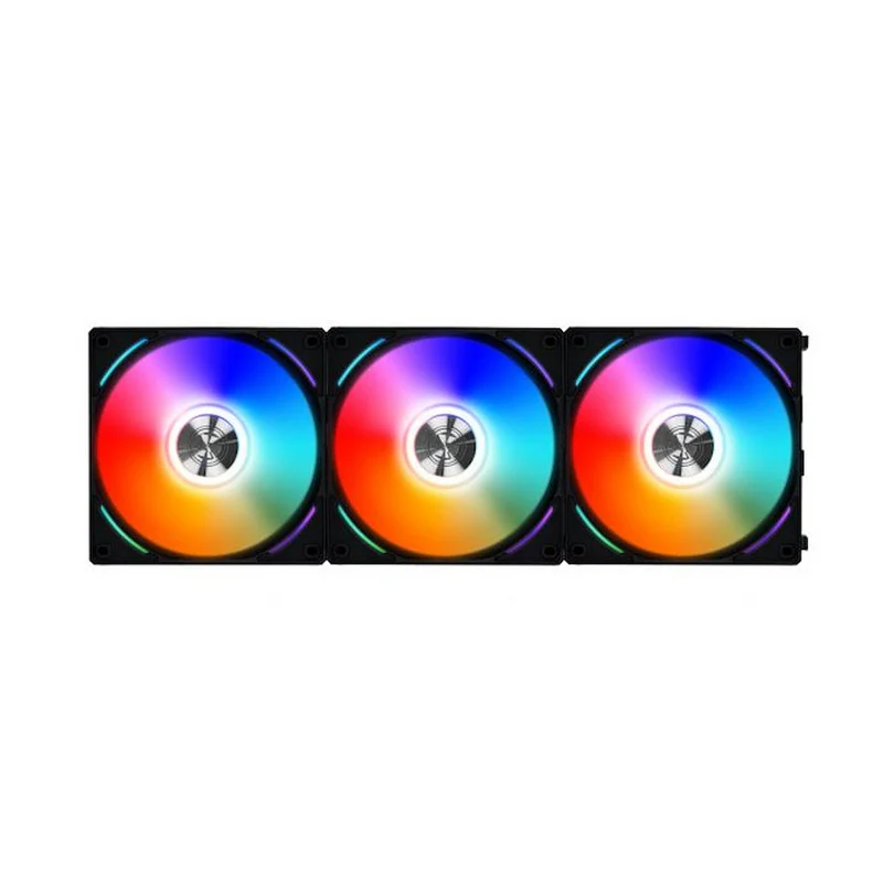 Lian Li Uni Fan AL120 RGB Triple Pack (Black) + Controller