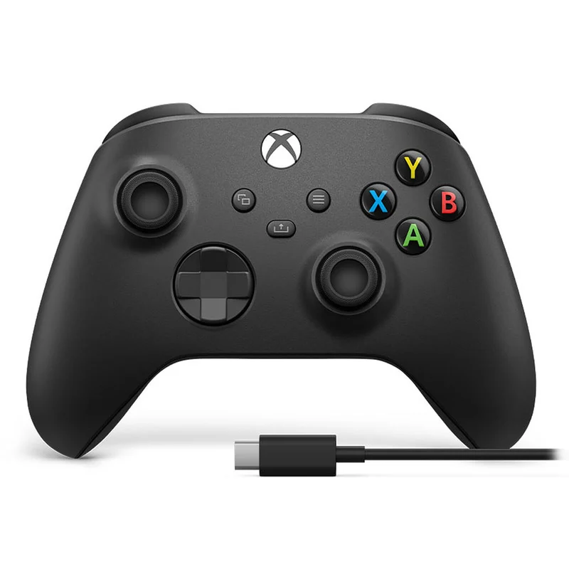 Xbox Manette sans fil Carbon Noir + câble USB-C