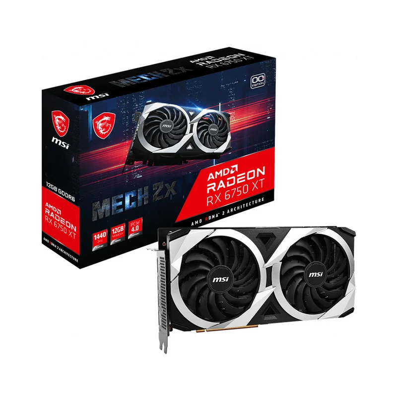 MSI Radeon RX 6750 XT MECH 2X OC 12GB GDDR6
