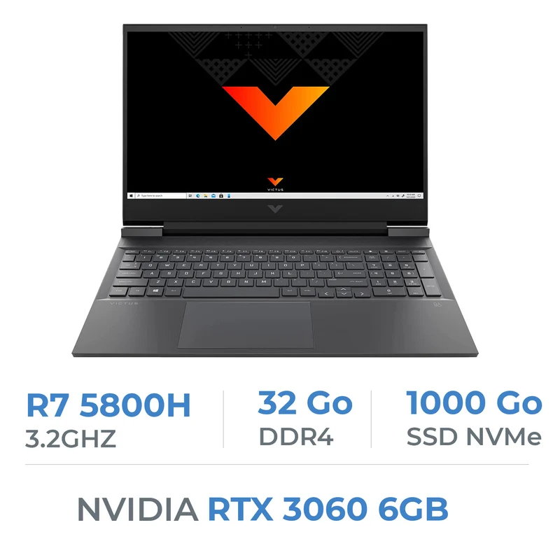 HP VICTUS 16 AMD R7 5800H/32GB/1TB SSD/RTX3060 6GB/16.1'' 144Hz