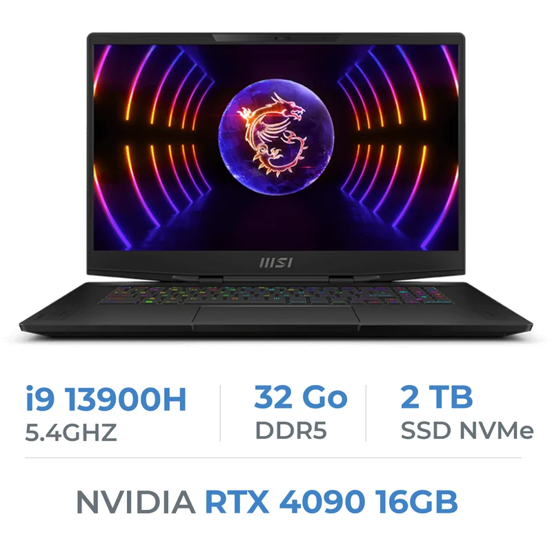 MSI Stealth 17 Studio A13VI-092ES Intel Core i9-13900H/32GB/2TBSSD/RTX 4090/17.3"