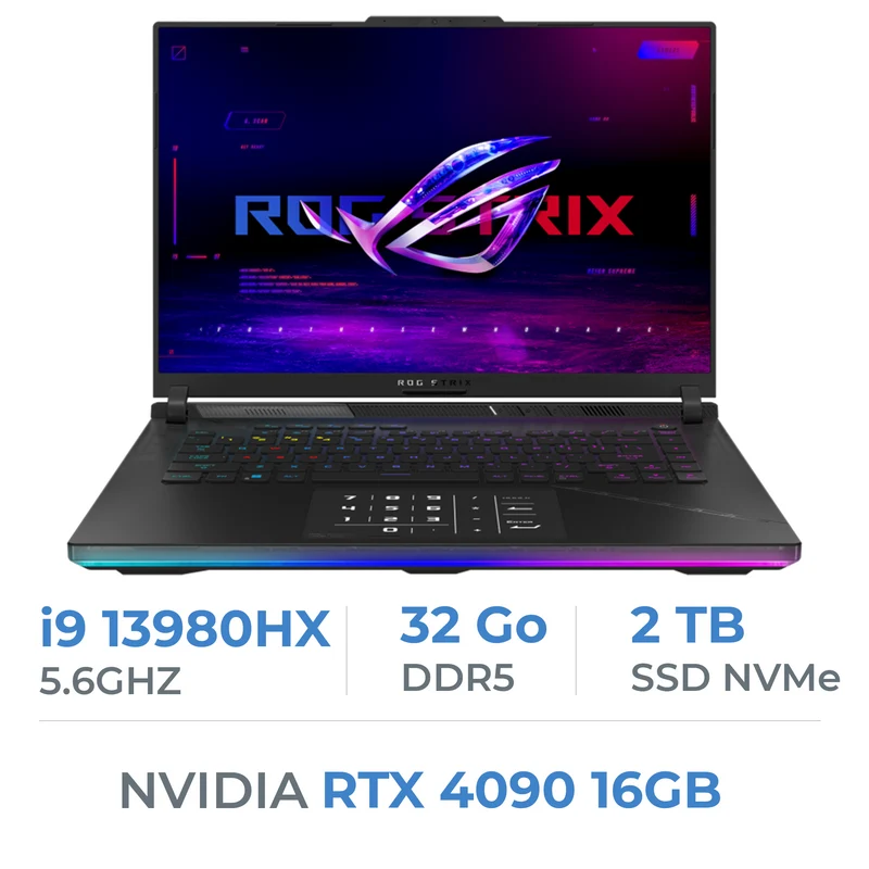 ASUS ROG Strix Scar 16 2023 G634JY-NM014W Intel Core i9-13980HX/32GB/2TB SSD/RTX4090/16"