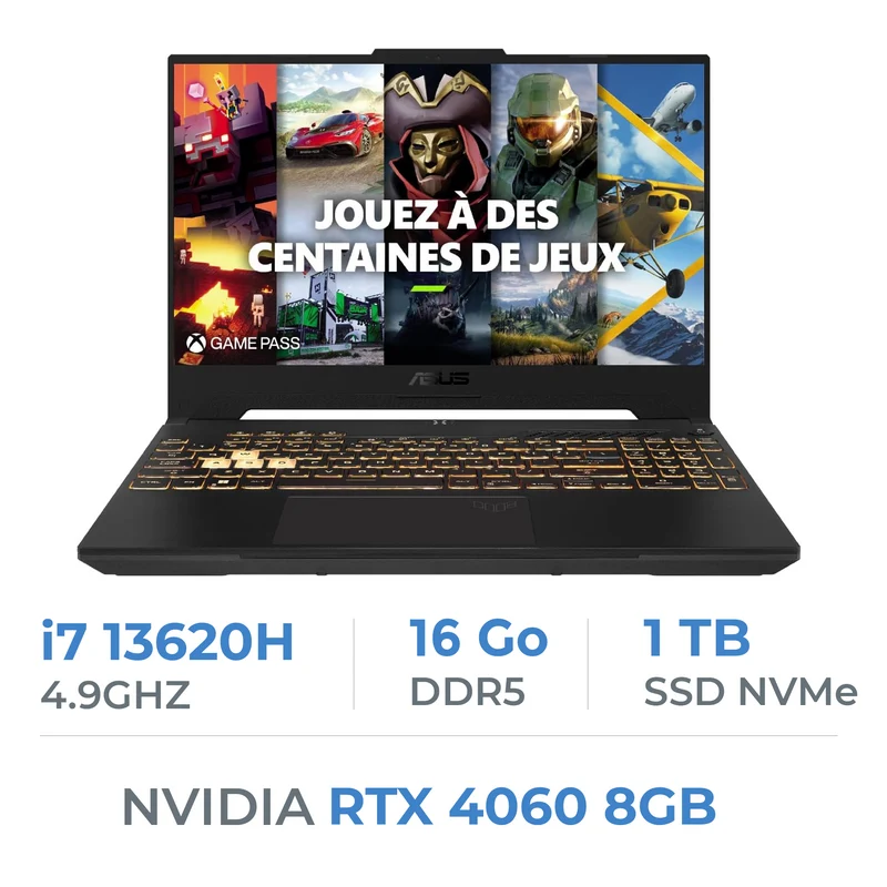 ASUS TUF Gaming F15 TUF507VV Intel Core i7 13620H/16GB/1TB SSD/RTX4060 8GB/15.6'' 144Hz
