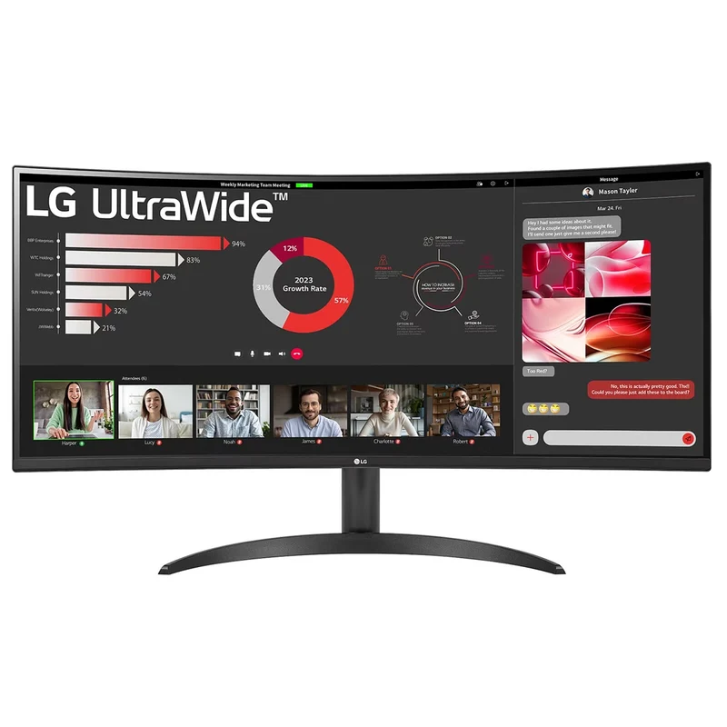 LG 34WR50QC-B 34" Curved 100Hz