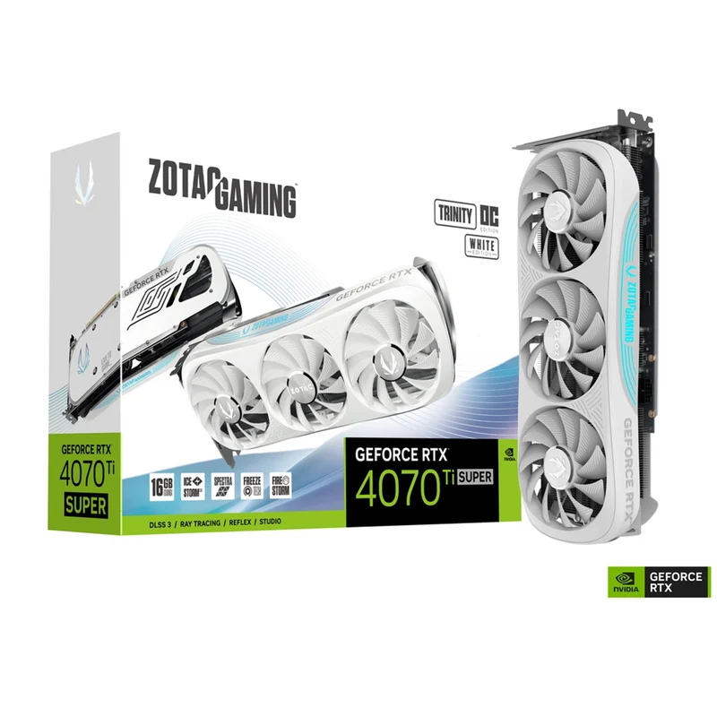 Zotac GeForce RTX 4070 Ti SUPER Trinity OC White Edition 16GB GDDR6X