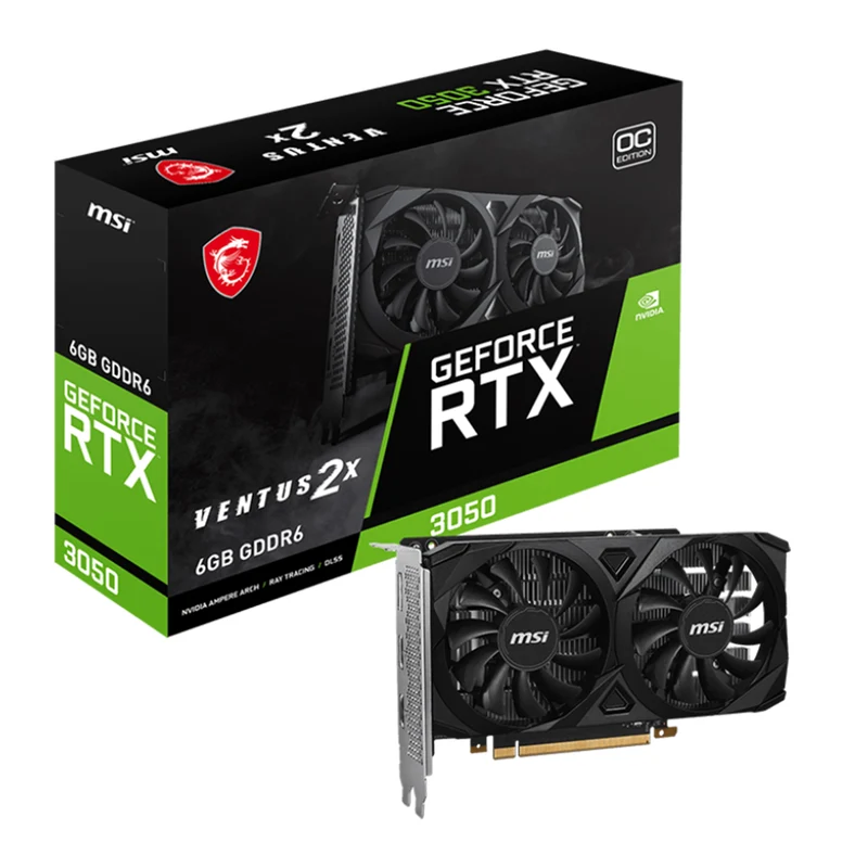 MSI GeForce RTX 3050 VENTUS 2X OC 6GB GDDR6