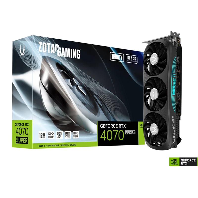 Zotac Gaming GeForce RTX 4070 SUPER Trinity Black Edition 12GB GDDR6X