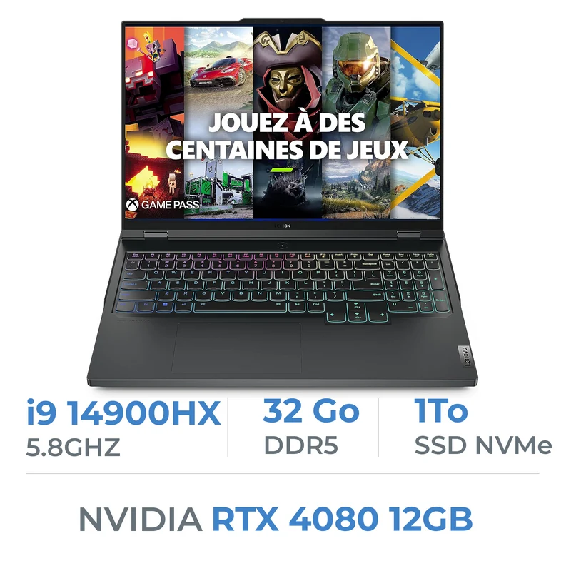 Lenovo Legion Pro 7 16IRX9H Intel i9 14900HX/32GB/1TB SSD/RTX4080/16'' 240Hz