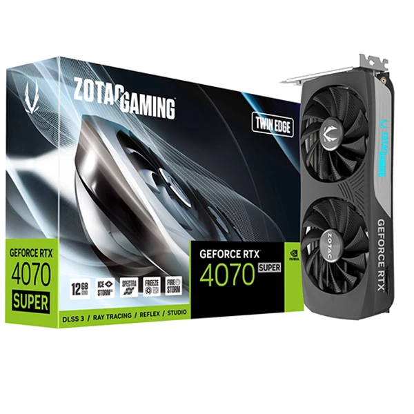 ZOTAC Gaming GeForce RTX 4070 SUPER Twin Edge 12GB GDDR6X