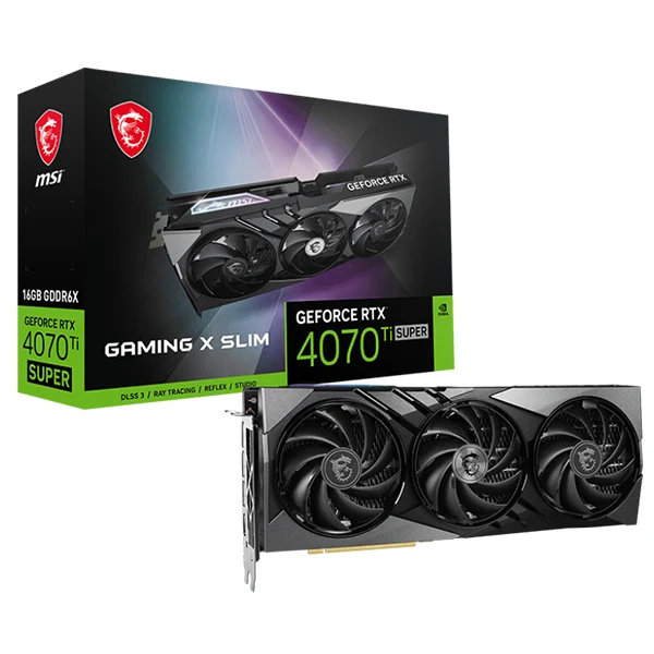 MSI GeForce RTX 4070 TI SUPER GAMING X SLIM 16GB GDDR6X