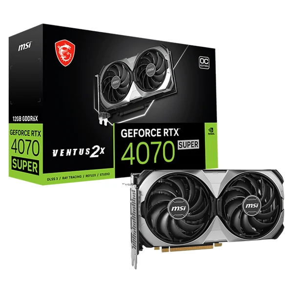MSI GeForce RTX 4070 SUPER 12G VENTUS 2X OC 12GB GDDR6X