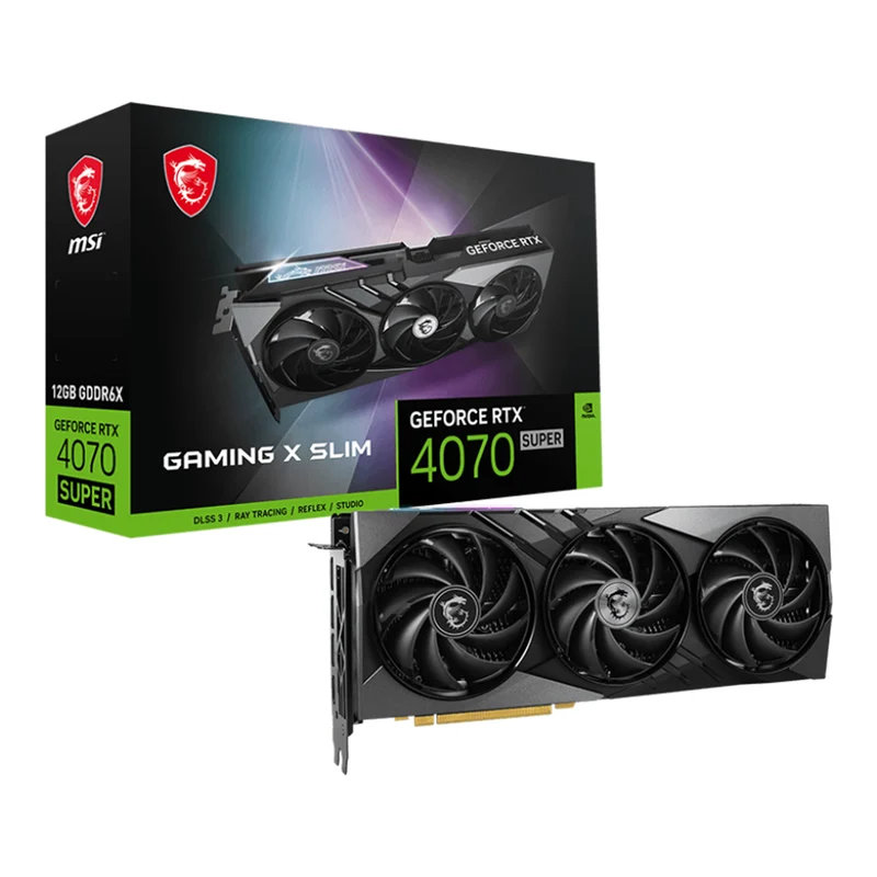 MSI GeForce RTX 4070 SUPER 12G GAMING X SLIM 12GB GDDR6X