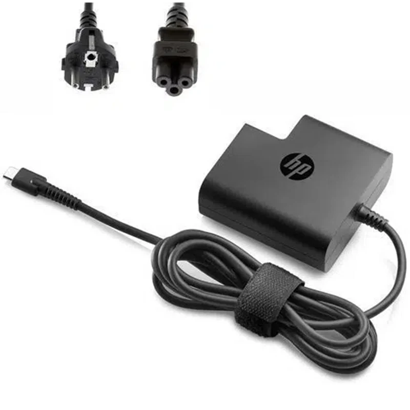 HP Chargeur Type C 65W Original Avec Cable d'allimentation